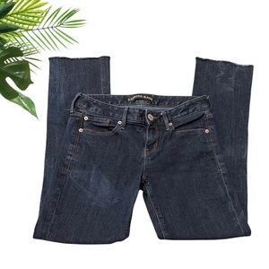 🔥 Express denim acid distressed jeans barely boot Stella Low Rise size 2